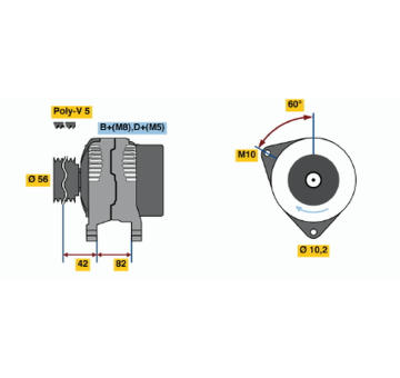 generátor BOSCH 0 123 510 033