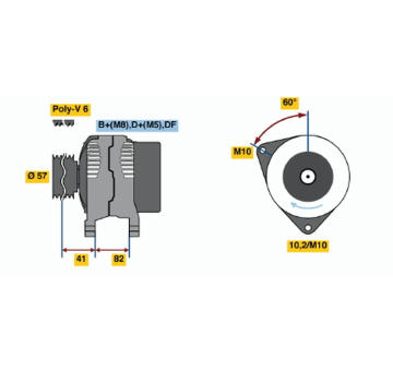 Alternátor BOSCH 0 123 520 019