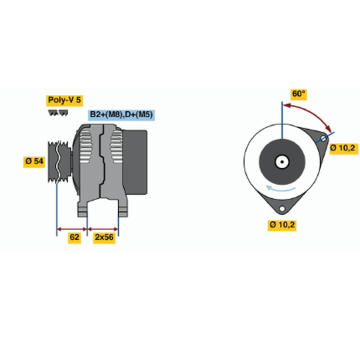 generátor BOSCH 0 124 225 022