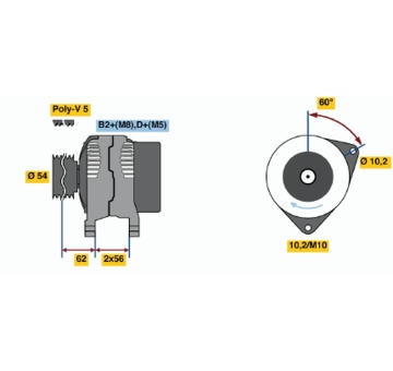 generátor BOSCH 0 124 225 041