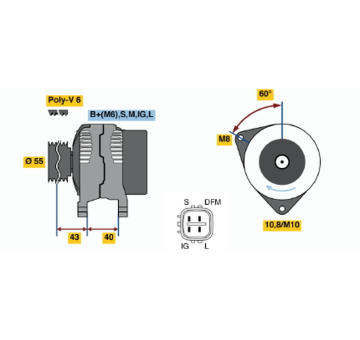 generátor BOSCH 0 124 315 016