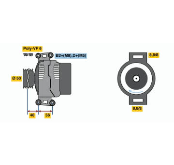 Alternátor BOSCH 0 124 325 105
