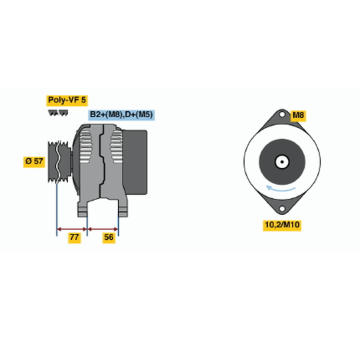 generátor BOSCH 0 986 048 240