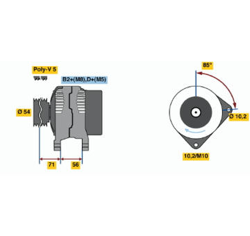 Alternátor BOSCH 0 124 425 020