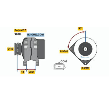 Alternátor BOSCH 0 124 425 074