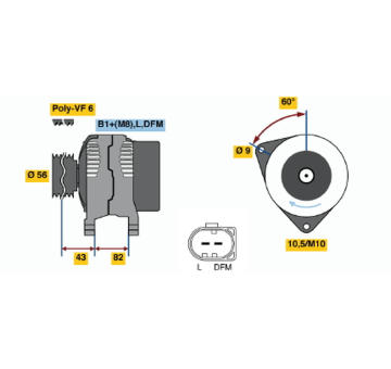 Alternátor BOSCH 0 124 515 024