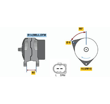 Alternátor BOSCH 0 124 515 058