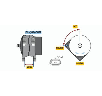 generátor BOSCH 0 124 525 053