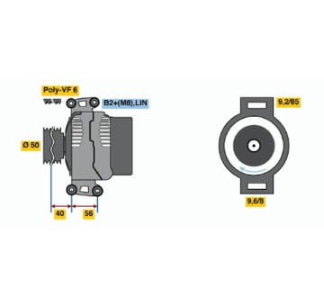 Alternátor BOSCH 0 124 625 033