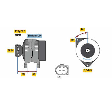 generátor BOSCH 0 125 711 054