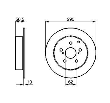 Brzdový kotouč BOSCH 0 204 173 007
