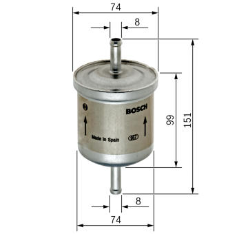 Palivový filter BOSCH 0 450 905 201