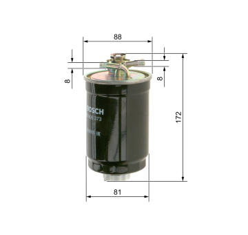 Palivový filter BOSCH 0 450 906 373