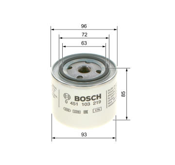 Olejový filter BOSCH 0 451 103 219