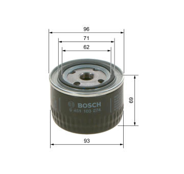 Olejový filter BOSCH 0 451 103 274