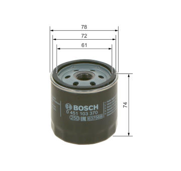 Olejový filtr BOSCH 0 451 103 370
