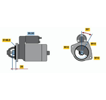 Startér BOSCH 0 986 010 220