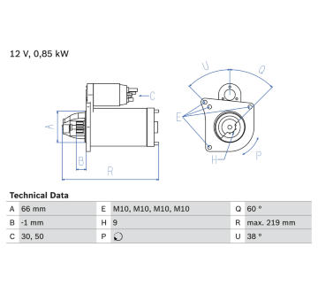 Startér BOSCH 0 986 010 310
