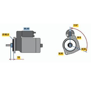 Startér BOSCH 0 986 010 910