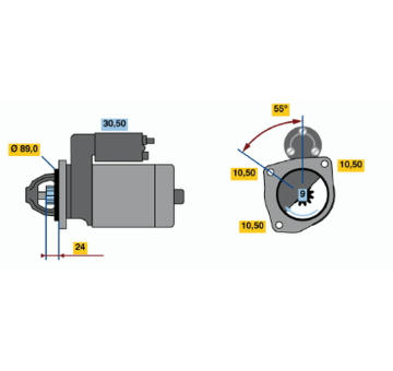 Startér BOSCH 0 986 011 790