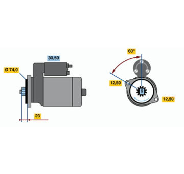 Startér BOSCH 0 986 012 821