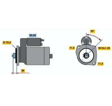 Startér BOSCH 0 986 012 851