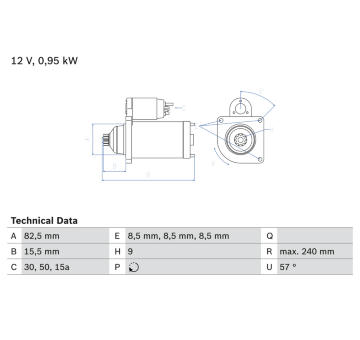 żtartér BOSCH 0 986 013 380