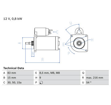 żtartér BOSCH 0 986 013 590