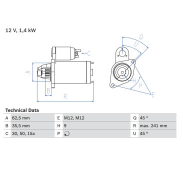 żtartér BOSCH 0 986 013 600