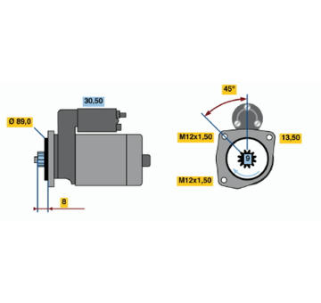 Startér BOSCH 0 986 014 971
