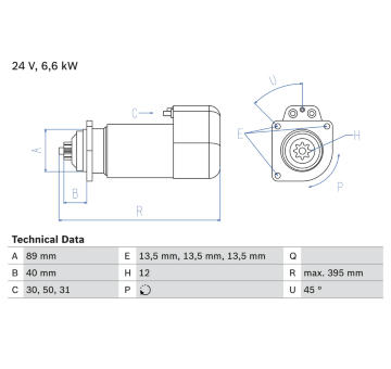 żtartér BOSCH 0 986 015 670