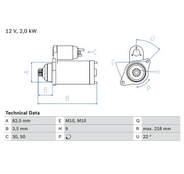 żtartér BOSCH 0 986 016 021