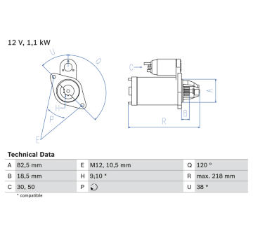 żtartér BOSCH 0 986 016 280