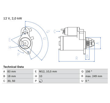 żtartér BOSCH 0 986 017 420