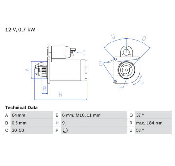 żtartér BOSCH 0 986 017 840