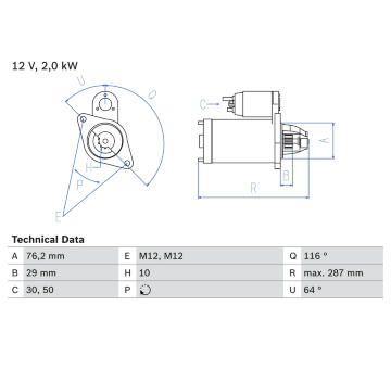 żtartér BOSCH 0 986 018 020