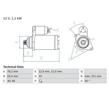 żtartér BOSCH 0 986 018 040