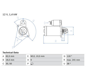 żtartér BOSCH 0 986 018 260
