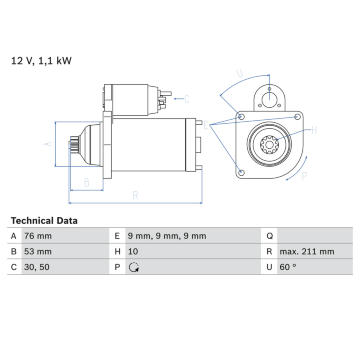 żtartér BOSCH 0 986 018 470