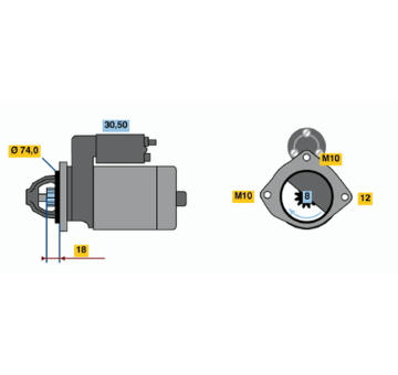 Startér BOSCH 0 986 018 721