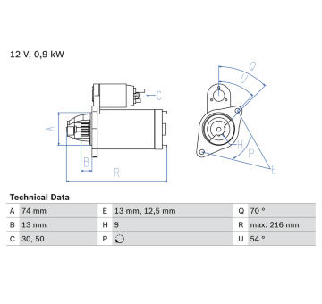 żtartér BOSCH 0 986 018 830