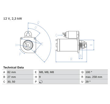 żtartér BOSCH 0 986 018 950