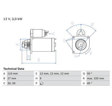 żtartér BOSCH 0 986 018 980