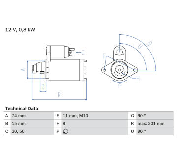żtartér BOSCH 0 986 020 551