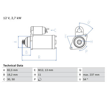 żtartér BOSCH 0 986 020 591