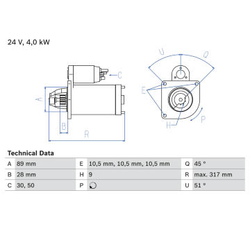 żtartér BOSCH 0 986 021 000