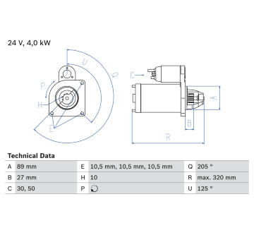 żtartér BOSCH 0 986 021 190