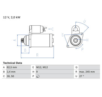 żtartér BOSCH 0 986 021 220