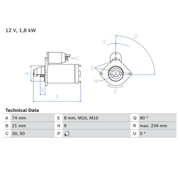 żtartér BOSCH 0 986 021 230