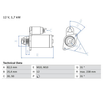 żtartér BOSCH 0 986 021 360